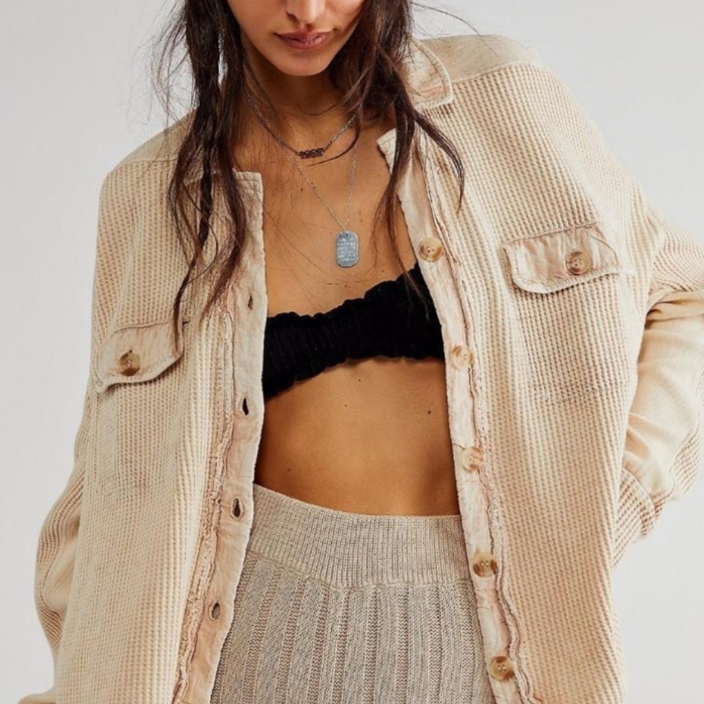 Free People One Scout Jacket Sand